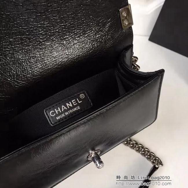 香奈兒CHANELCHANE2018FW款皺紋小牛皮單肩斜挎鏈條包 DSC2027